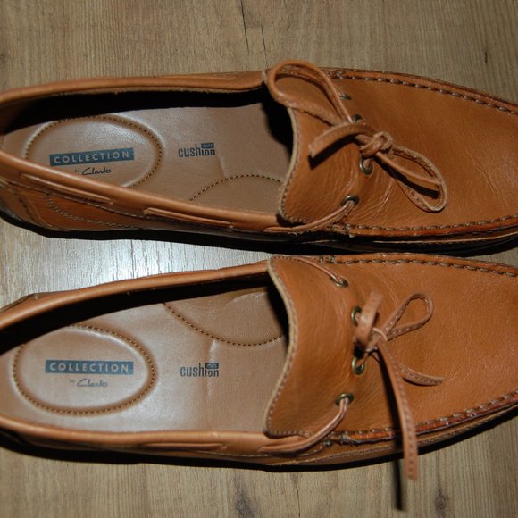 CLARKS Benero Edge Loafers Leather Shoes Size 11.5 main image 4